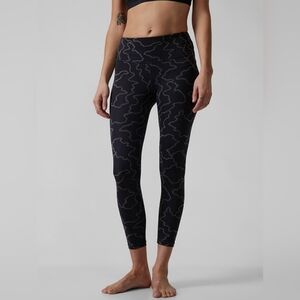 Athleta Black Patterned Leggings